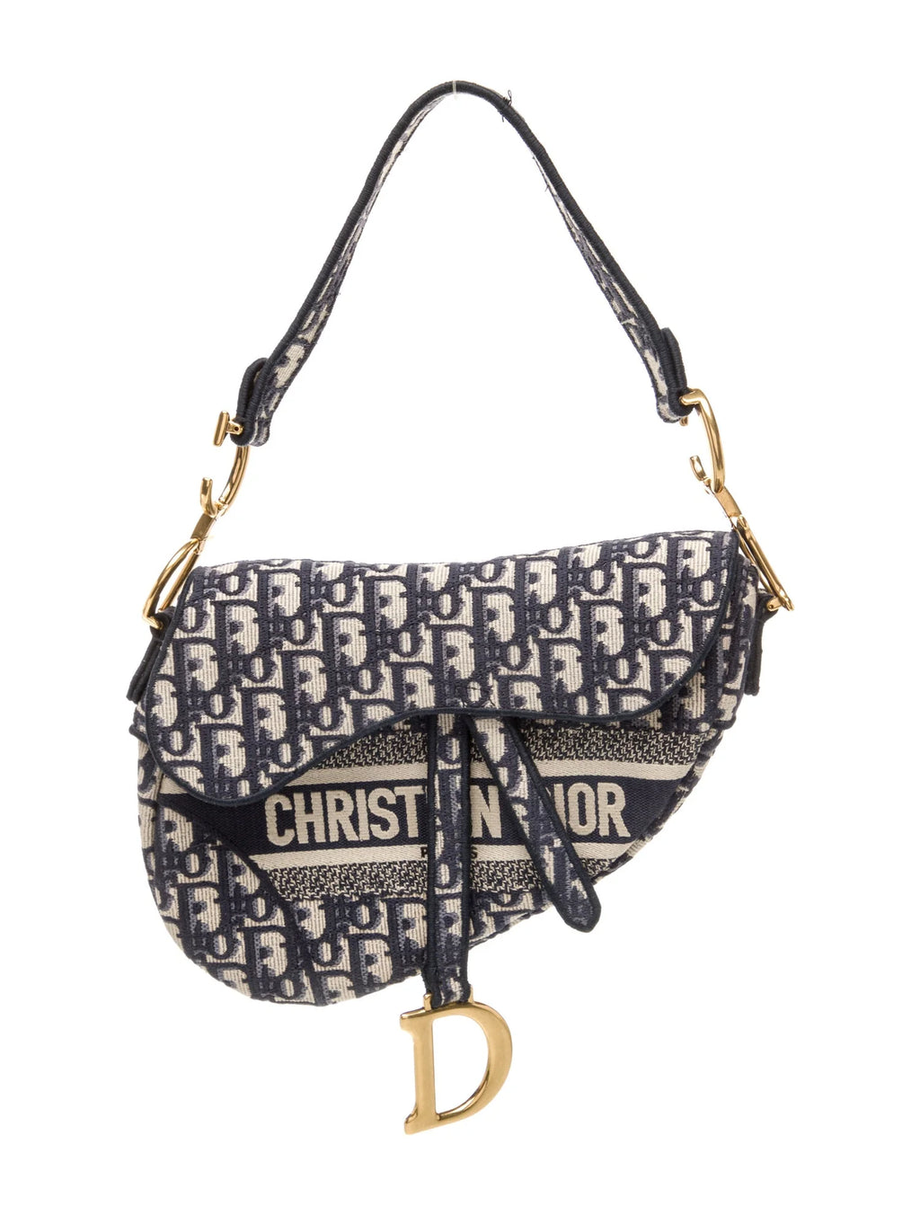 Dior Canvas Saddle Bag
