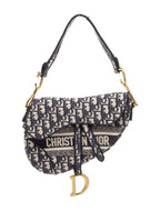 Dior Canvas Saddle Bag