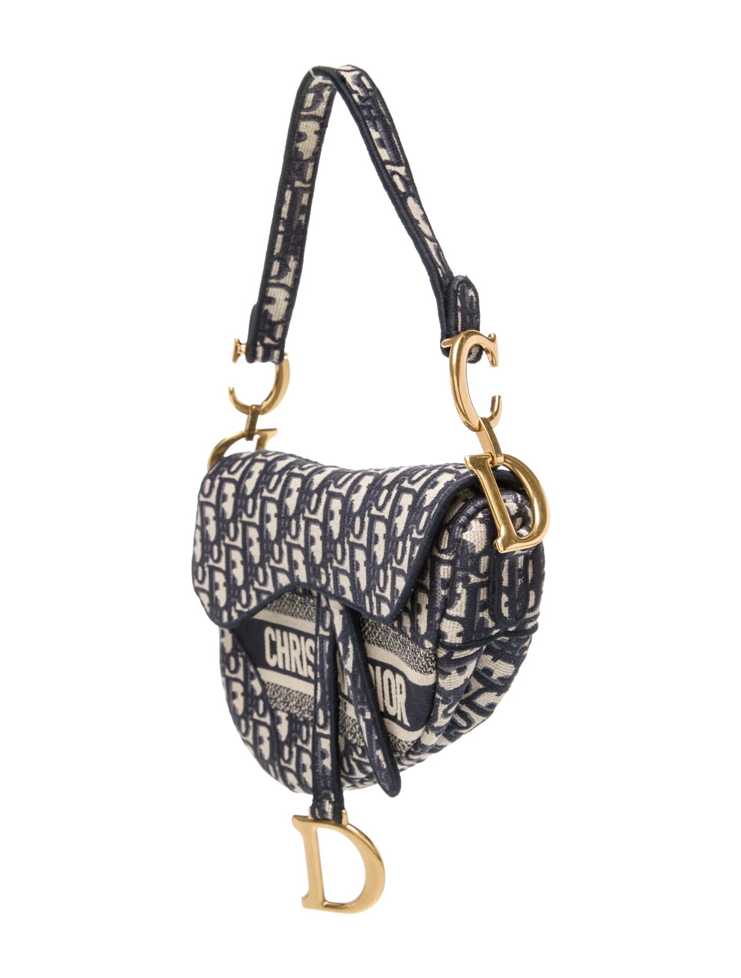 Dior Canvas Saddle Bag