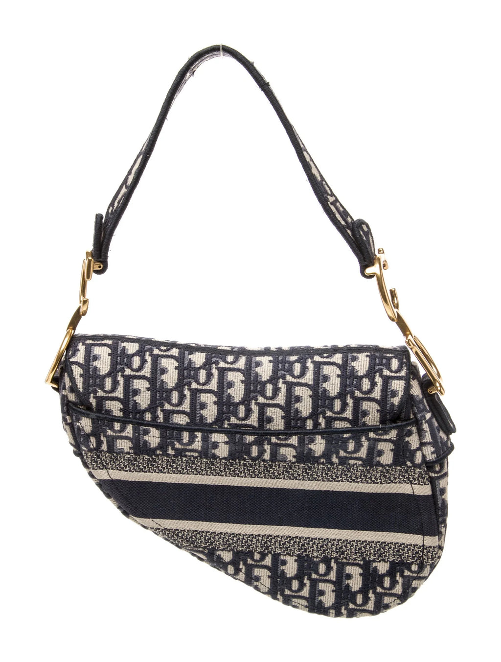 Dior Canvas Saddle Bag