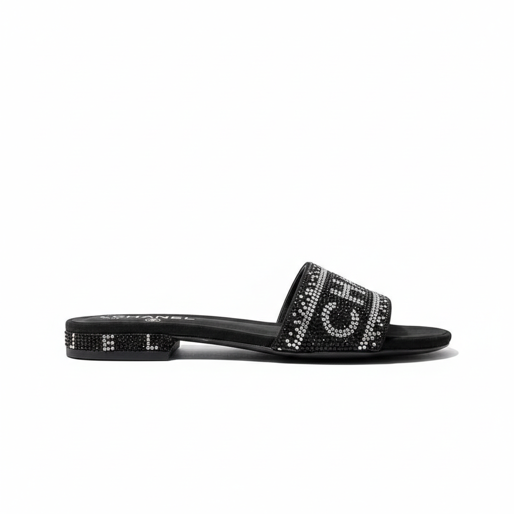 Chanel Rhinestone Flats