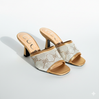 Gucci Women Gg Crystal Embellished Heeled Sandals( ALLOW TO OPEN AND FREE SHIPPING )