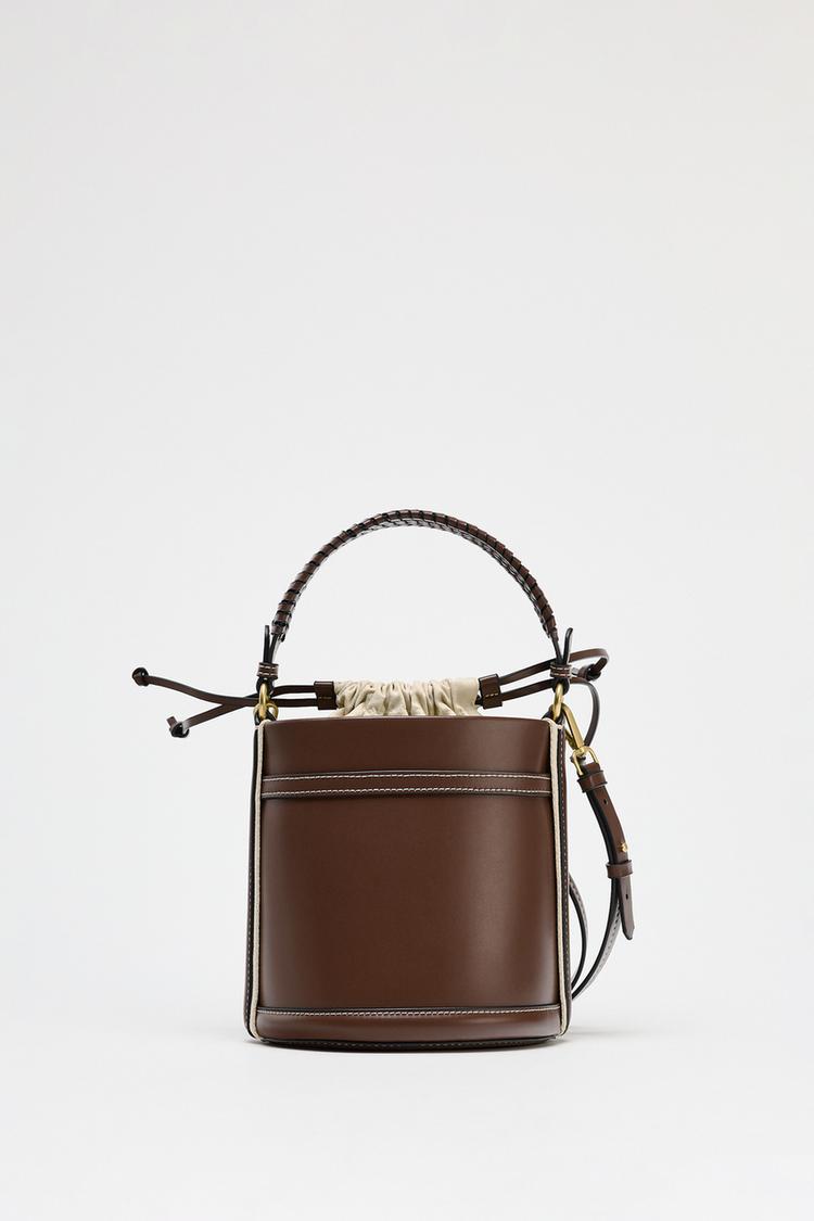 Cylindrical Bucket Zara Barrel Bag