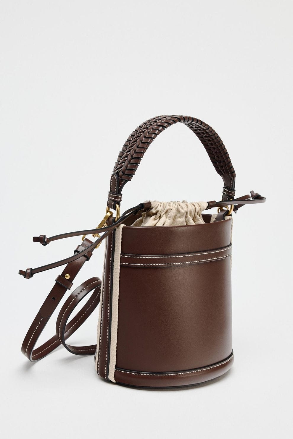 Cylindrical Bucket Zara Barrel Bag