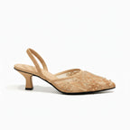 ZARA Embroidered Pump Heels