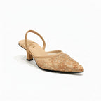 ZARA Embroidered Pump Heels