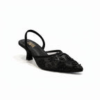 ZARA Embroidered Pump Heels