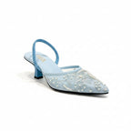 ZARA Embroidered Pump Heels