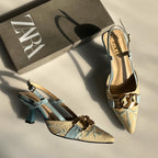Sale Floral Embroidered Heels( ALLOW TO OPEN AND FREE SHIPPING )