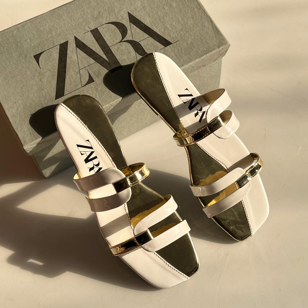 ZARA Pattern Flats( ALLOW TO OPEN AND FREE SHIPPING )