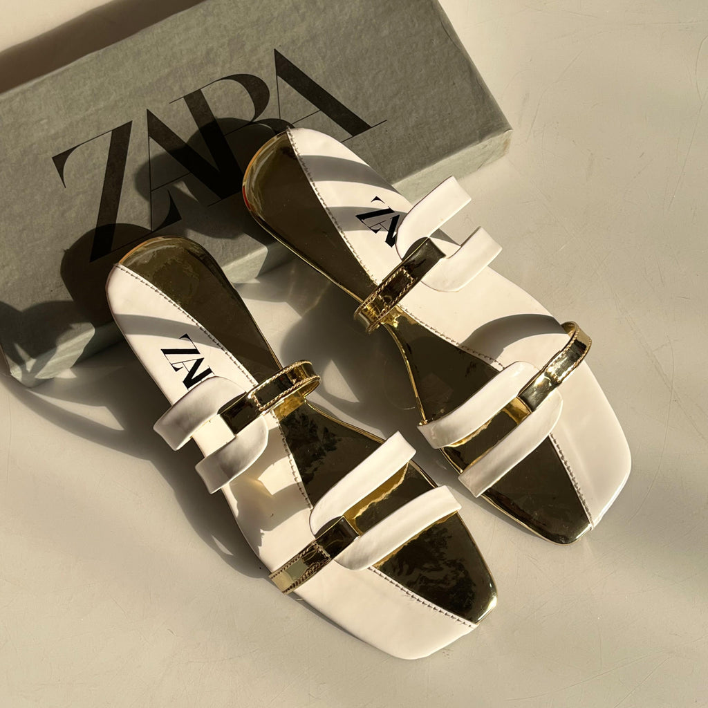 ZARA Pattern Flats( ALLOW TO OPEN AND FREE SHIPPING )