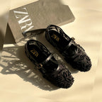 ZARA Embroidered Pumps