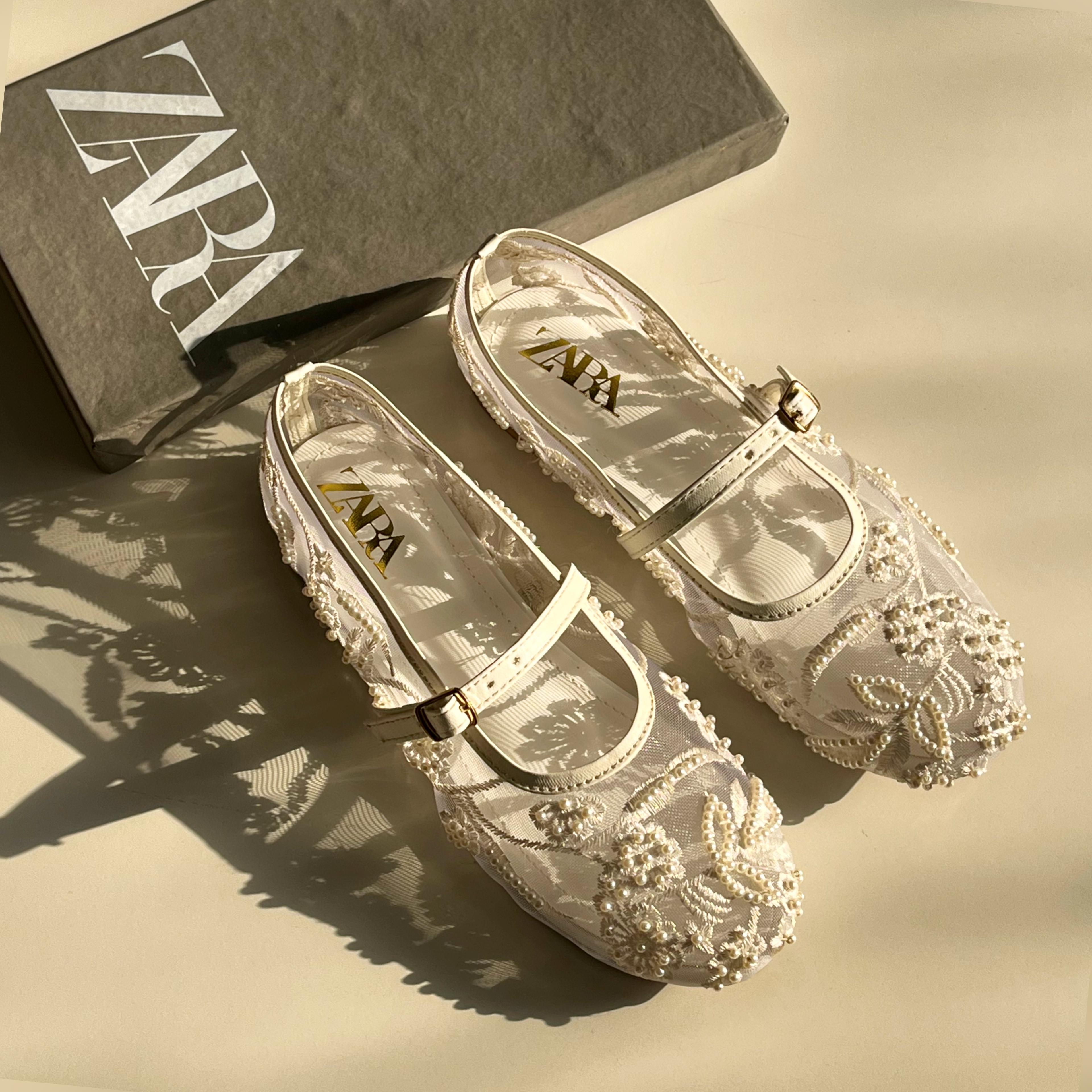 ZARA Embroidered Pumps