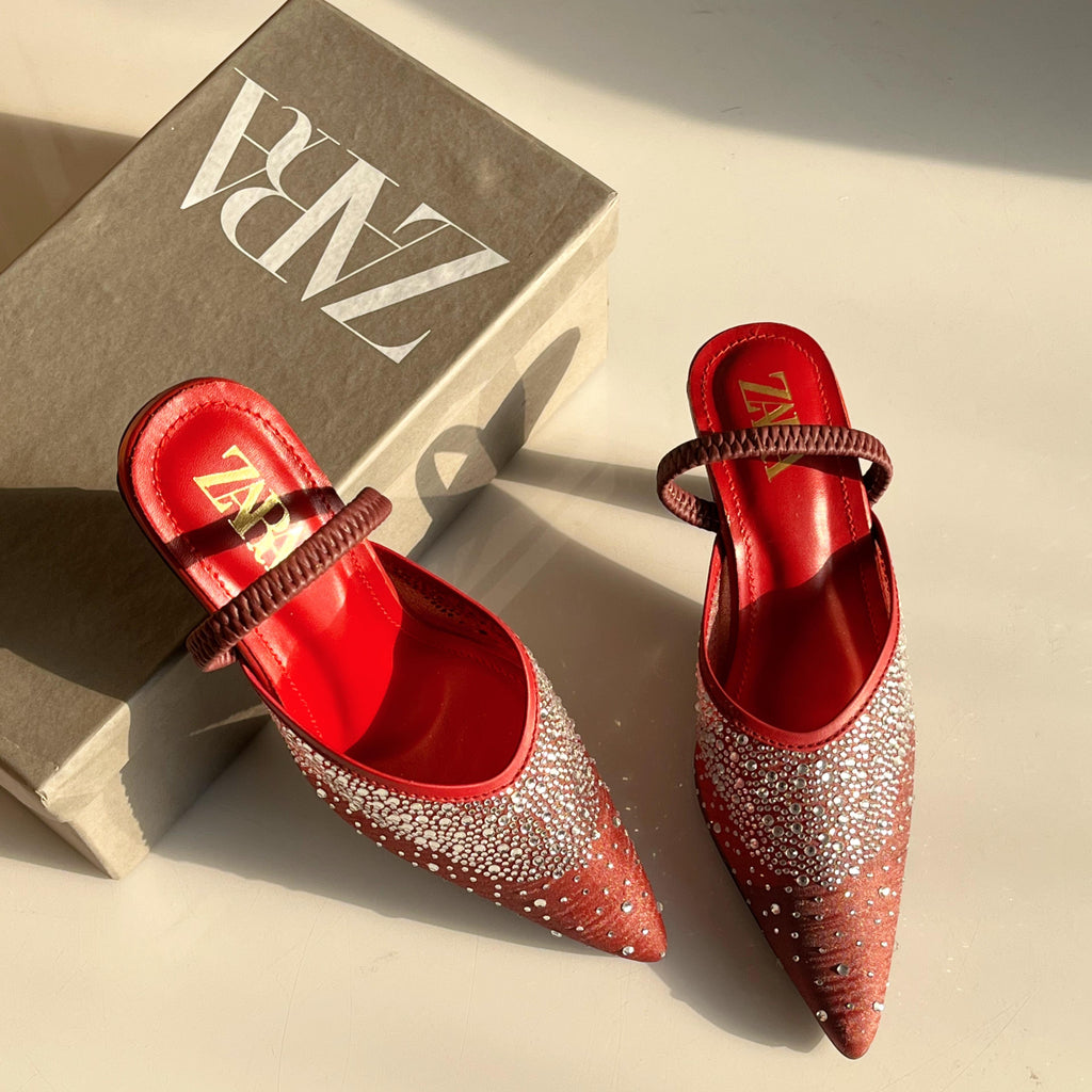 ZARA Rhinestone Pumps