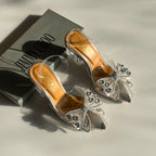 Jimmy Choo Wings Transparent Heels( ALLOW TO OPEN AND FREE SHIPPING )