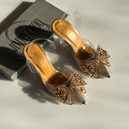 Jimmy Choo Wings Transparent Heels( ALLOW TO OPEN AND FREE SHIPPING )