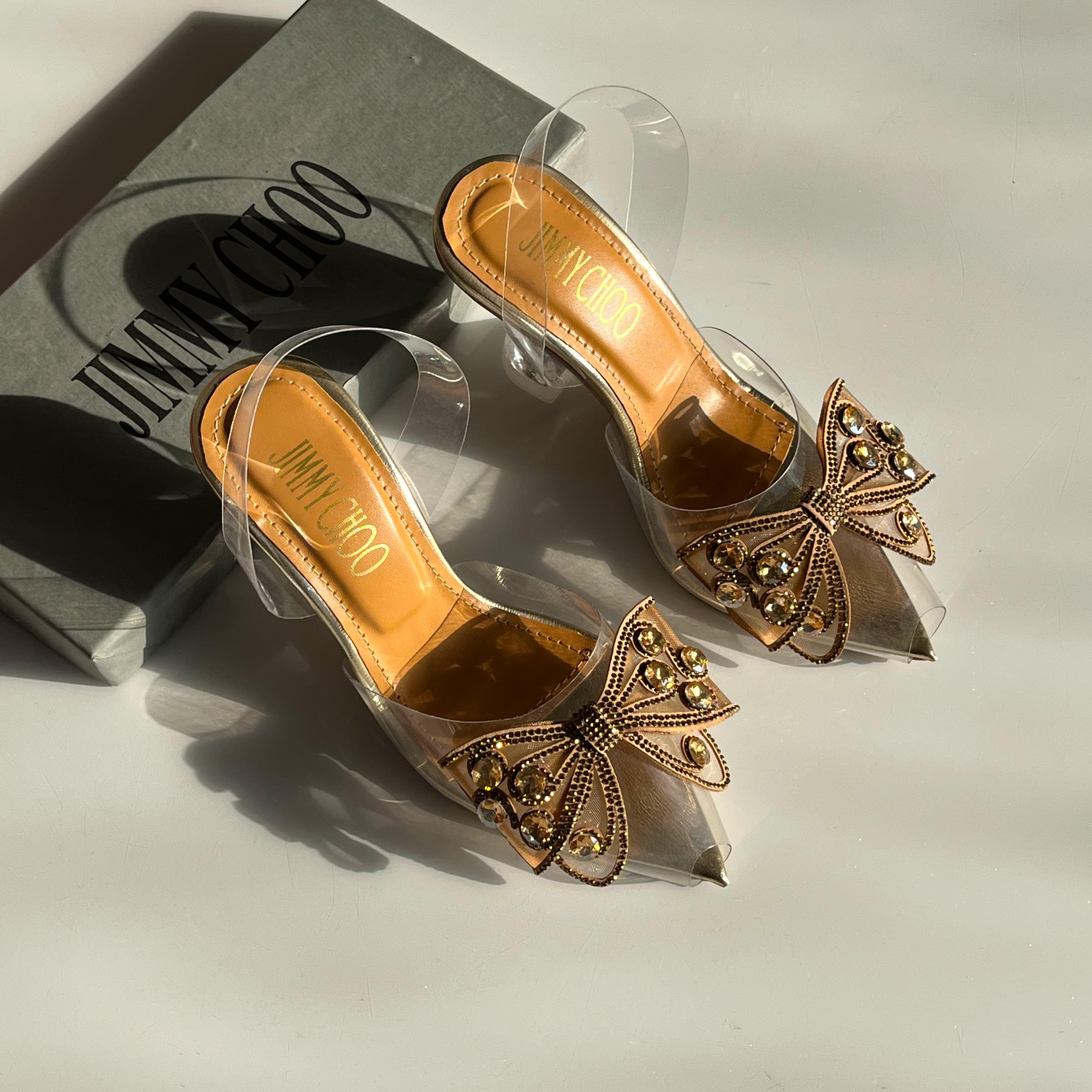 Jimmy Choo Wings Transparent Heels