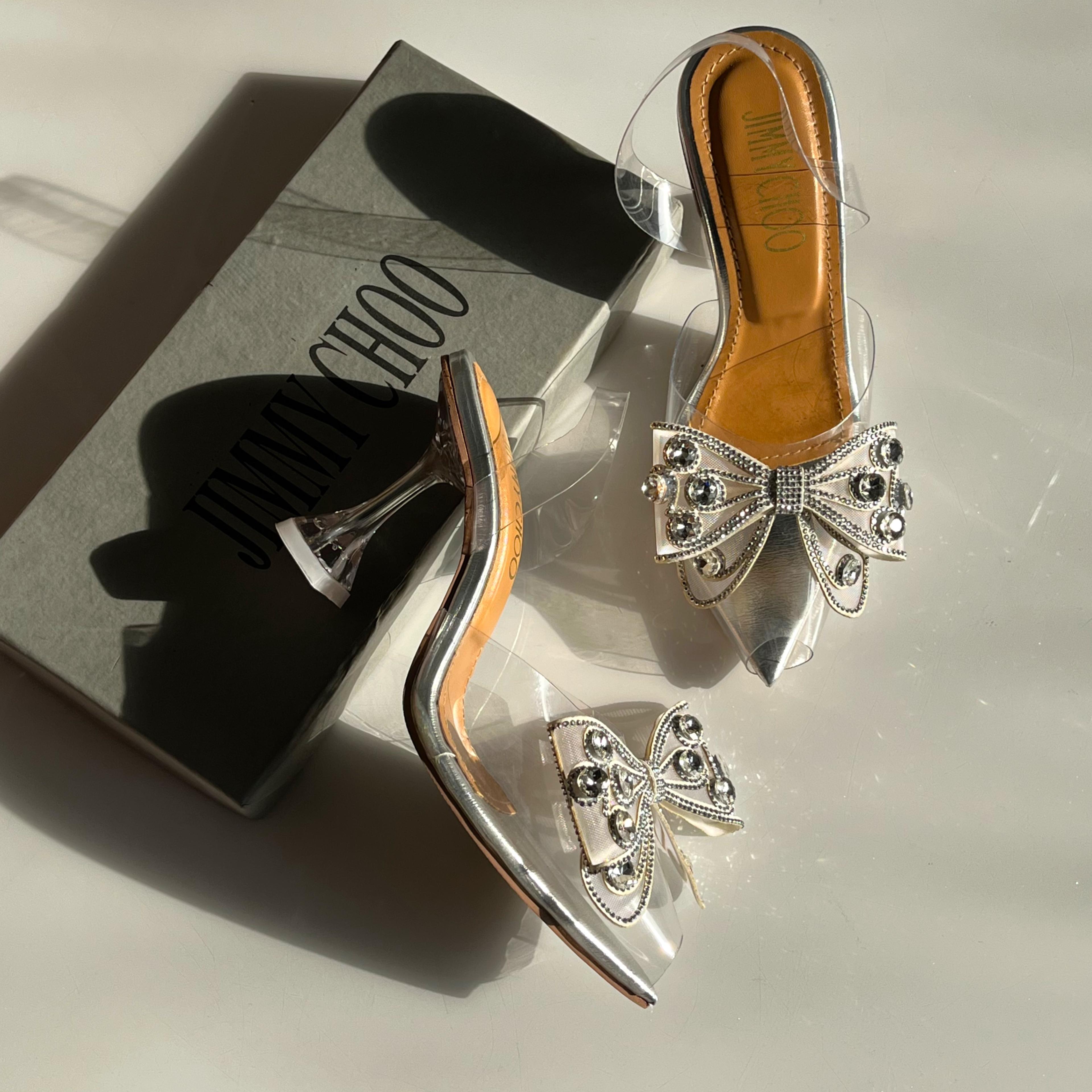 Jimmy Choo Wings Transparent Heels