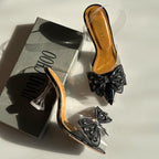 Jimmy Choo Wings Transparent Heels( ALLOW TO OPEN AND FREE SHIPPING )