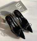 Sale BOW PATENT SLINGBACK( ALLOW TO OPEN AND FREE SHIPPING )