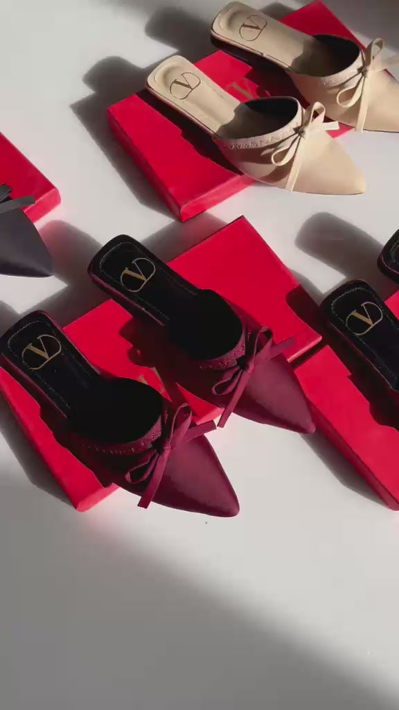 Bow Tae Flat ( ALLOW TO OPEN AND FREE SHIPPING )