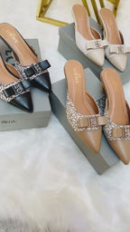 FRONT BOW KITTEN HEELS( ALLOW TO OPEN AND FREE SHIPPING )