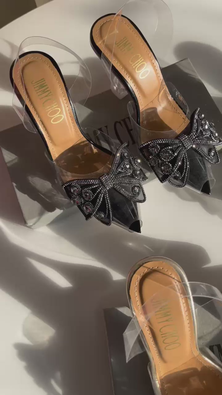 Jimmy Choo Wings Transparent Heels