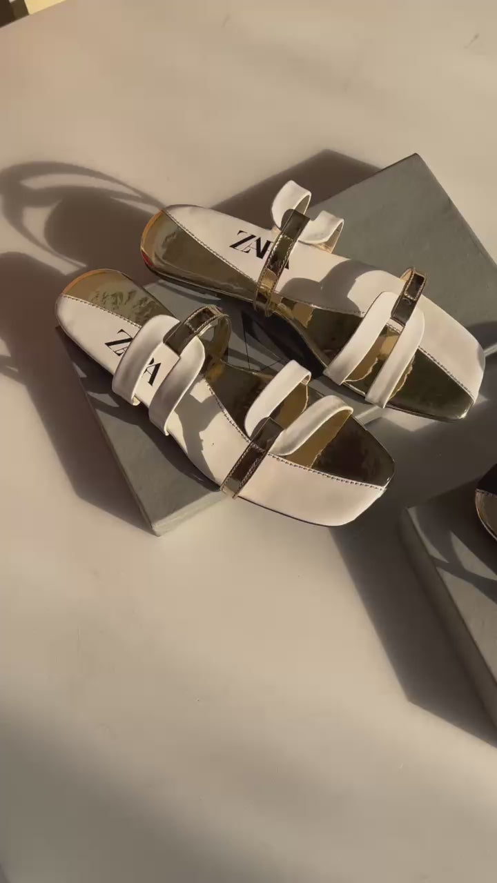 ZARA Pattern Flats( ALLOW TO OPEN AND FREE SHIPPING )