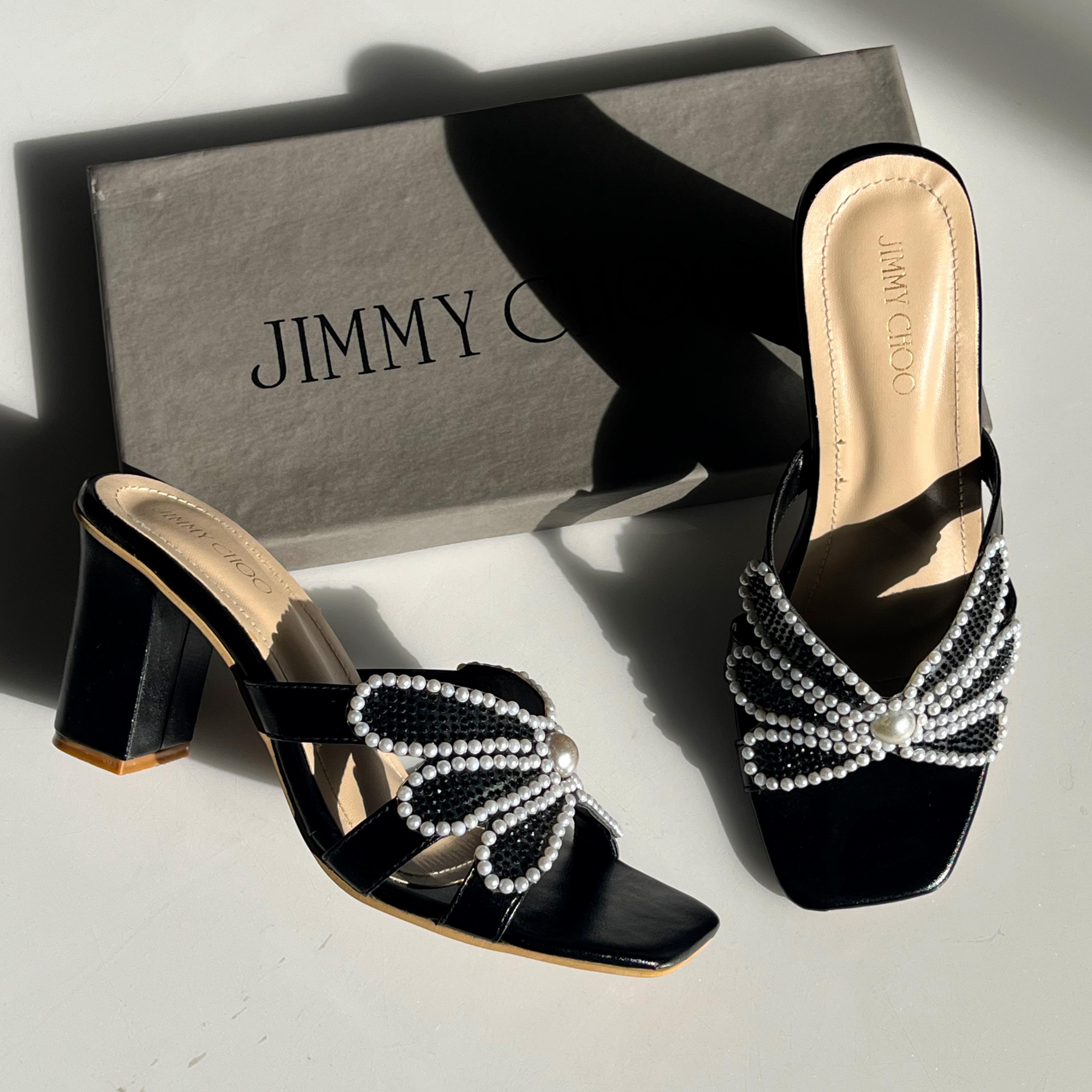 Pearls Bow Heel ( ALLOW TO OPEN AND FREE SHIPPING )