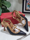 Stone heel Valentino style ( ALLOW TO OPEN AND FREE SHIPPING )