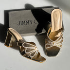 Pearls Bow Heel ( ALLOW TO OPEN AND FREE SHIPPING )